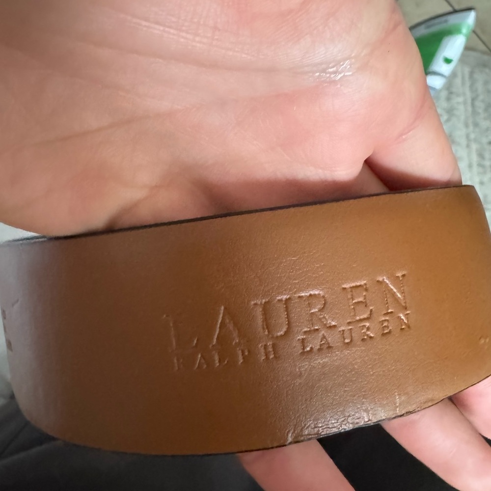Polo by Ralph Lauren Brown Leather Belt
